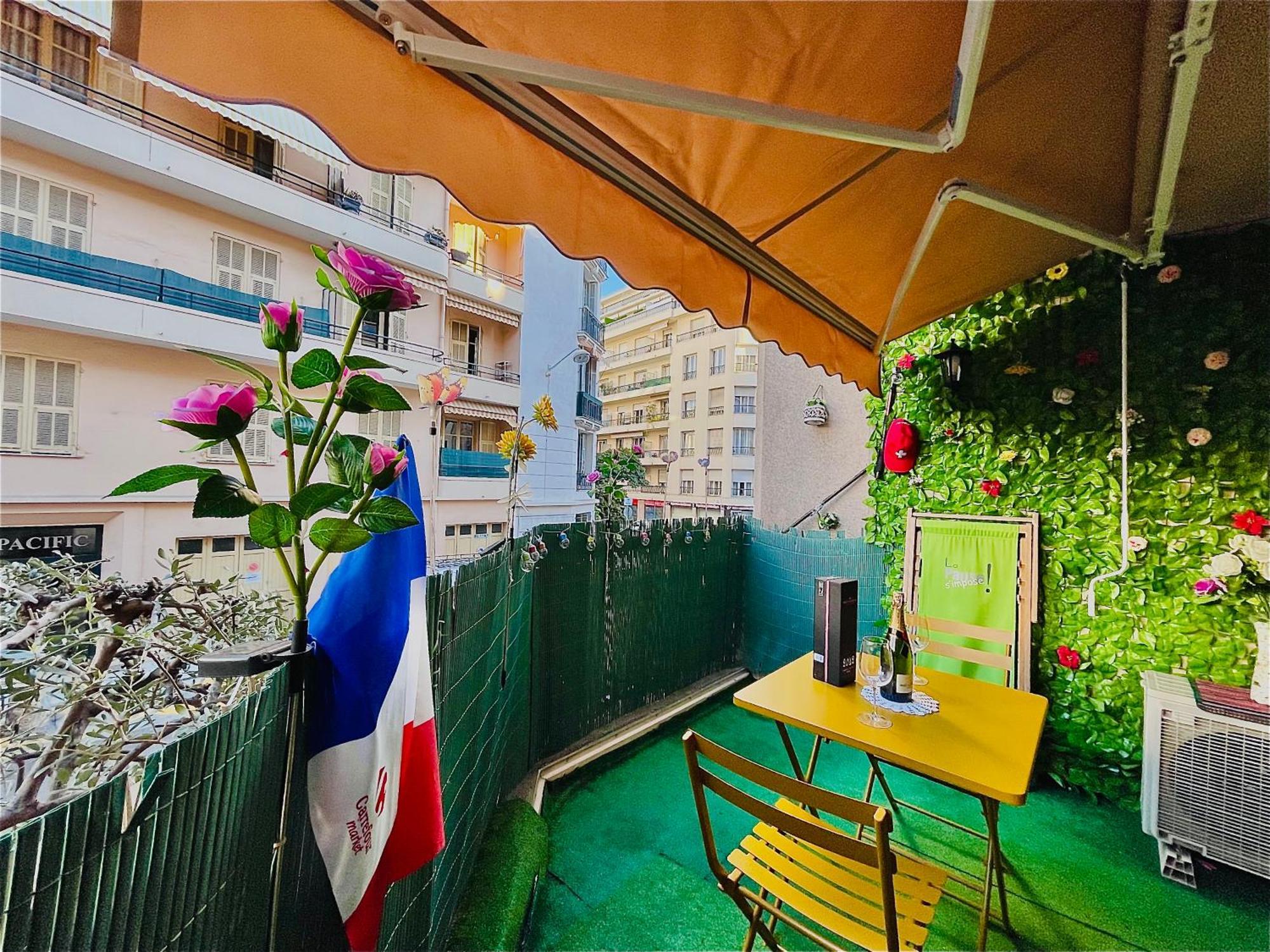 Confortable Studio A Nice Centre Cote Plage Bel Terrasse Paddle Экстерьер фото