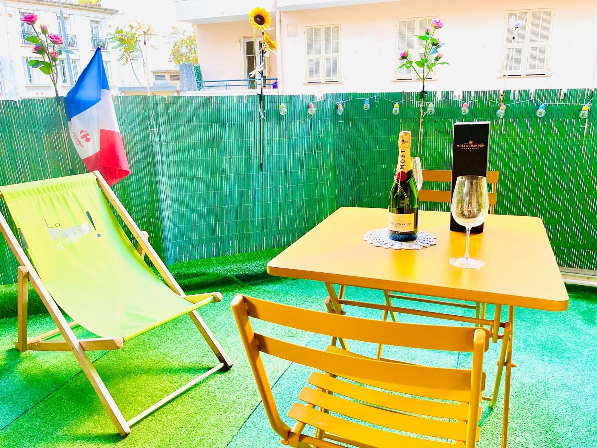 Confortable Studio A Nice Centre Cote Plage Bel Terrasse Paddle Экстерьер фото