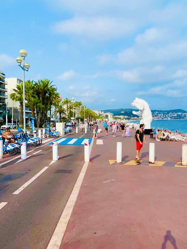 Confortable Studio A Nice Centre Cote Plage Bel Terrasse Paddle Экстерьер фото